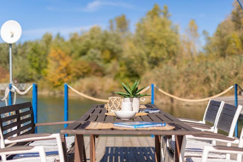 Ocarujuci Houseboat Na Dunaji براتسيلافا المظهر الخارجي الصورة